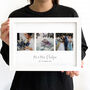 Three Photo Personalised Print With Framing Available, thumbnail 2 of 9