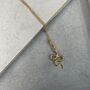 Sterling Silver Gold Plated Snake Necklace, thumbnail 2 of 10