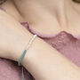 Sterling Silver Pearl Friendship Bracelet, thumbnail 2 of 12