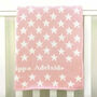 Personalised Knitted Star Baby Blanket, thumbnail 7 of 11