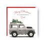 Dad Christmas Land Rover Christmas Card, thumbnail 1 of 4