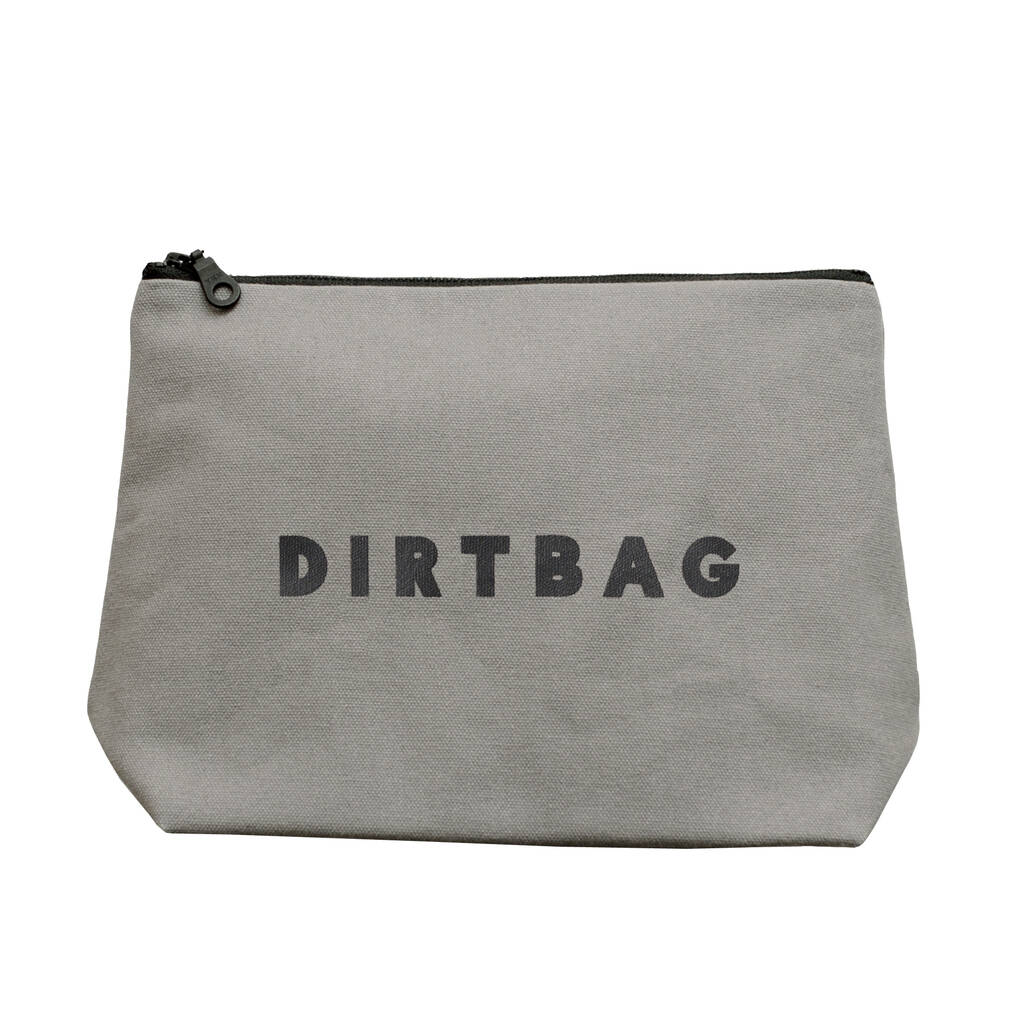 'Dirtbag' Wash Bag By Alphabet Bags | notonthehighstreet.com