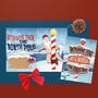 Singing And Sliding Animated Santa! Funny Christmas Card 'From The North Pole', thumbnail 1 of 12