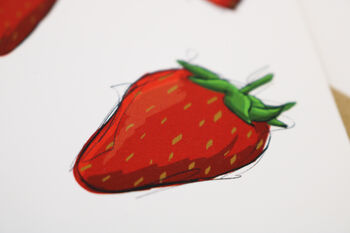 Strawberry Greetings Card, 2 of 5