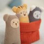 Snuggly Towelling Rattle Trio, thumbnail 6 of 10