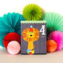 Mini Lion 4th Birthday Card, thumbnail 3 of 5