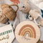 Personalised Earthy Rainbow Name Plaque | Wooden Nursery Name Sign, thumbnail 5 of 10