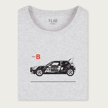 Retro Rally Car Grey Long Sleeve Top, 3 of 7