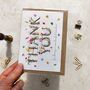 Wildflower Letters Thank You Teacher Card, thumbnail 2 of 4