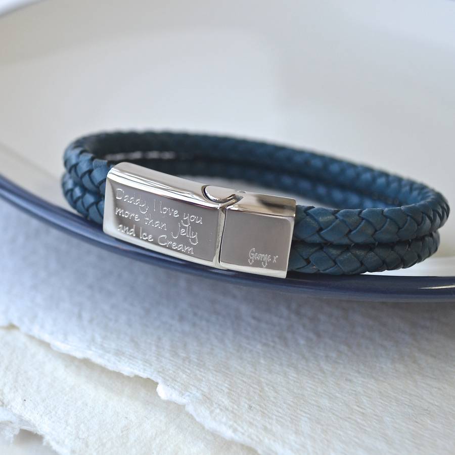 Men's Personalised Love You More Than Bracelet By Lily Belle ...