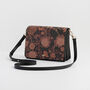 Deco Blooms Black Crossbody Handbag, thumbnail 2 of 6