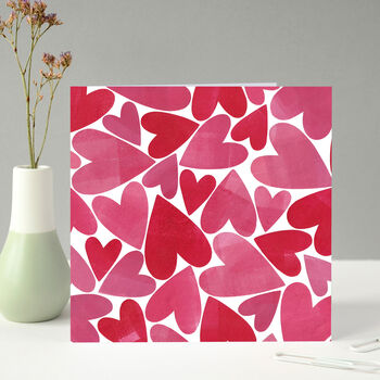 Pink Hearts Card, 7 of 10