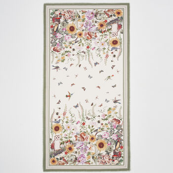 Ivory Botanical Large Rectangle Scarf, 3 of 5