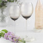 Smoked Topaz Handblown White Wine Glass, thumbnail 2 of 2