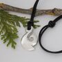 Maori Sterling Silver Fish Hook Necklace, thumbnail 4 of 6