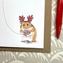 Hamster Christmas Card, thumbnail 3 of 3