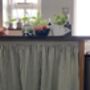 Hook And Loop Sink Skirt, Bespoke Cabinet Curtains, Cupboard Vanity, thumbnail 7 of 8