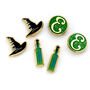 Wicked Hat, Potion And E Logo Stud Earring Set, thumbnail 2 of 3