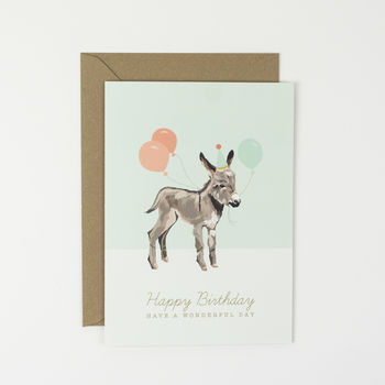 Donkey Birthday Card, 2 of 2