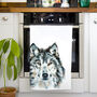 Inky Wolf Tea Towel, thumbnail 5 of 10