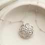 Sterling Silver Round Celtic Locket Necklace, thumbnail 5 of 6