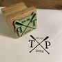 Personalised Monogram Stamp – Crossed Oars, thumbnail 4 of 8