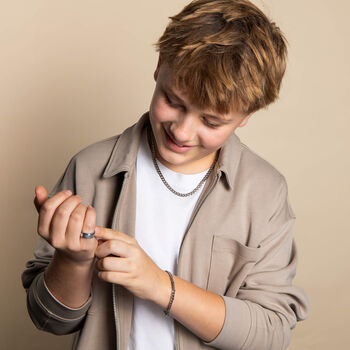 Stainless Steel Curb Chain Bracelet – 5mm, 6 of 7