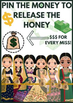 Pin The Money To Release The Honey Asian Doli Game, 6 of 6