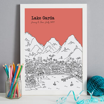 Personalised Lake Garda Print, 7 of 10