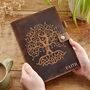 Personalised Tree Of Life Leather Refillable Journal, thumbnail 1 of 11