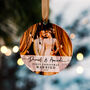 First Christmas Married Personalised Photo Bauble, thumbnail 9 of 11