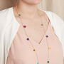 Pearl And Gemstone Gold Plated Silver Layering Necklace, thumbnail 8 of 9