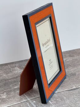 Natalini Orange And Blue Photo Frame, 3 of 4