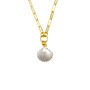 Emma Silver Shell Charm With Gold Plated Silver Chain, thumbnail 3 of 5