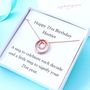 Rose Gold Plated 21st Birthday Necklace, thumbnail 1 of 7