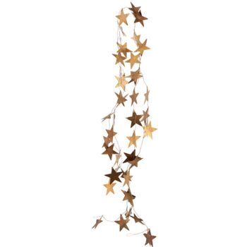 Antique Brass Christmas Star Garland, 4 of 4