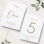 Wedding Table Numbers Calligraphy Style, thumbnail 1 of 3