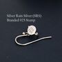 Little Simulated Moonstone Planet Drop Hook Earrings, thumbnail 6 of 10