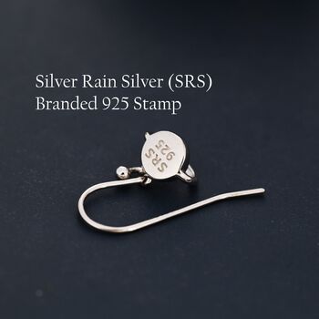Little Simulated Moonstone Planet Drop Hook Earrings, 6 of 10