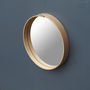 Round Wooden Wall Mirror Can Be Personalised, thumbnail 11 of 11