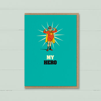 ‘My Hero’ Funny Card For Dad, 3 of 4