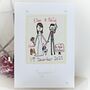 Wedding Card, Personalised, Embroidered, thumbnail 6 of 12