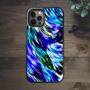 Blue Abstract Pattern iPhone Case, thumbnail 1 of 4