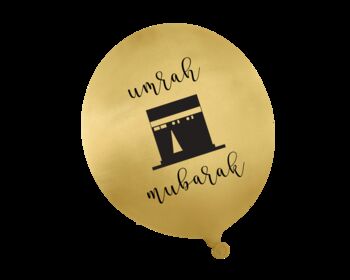 Umrah Party Balloons 10pk Black And Gold, 3 of 3