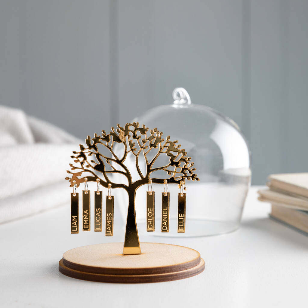 Personalised Anniversary Family Tree Dome Decoration, 1 of 11