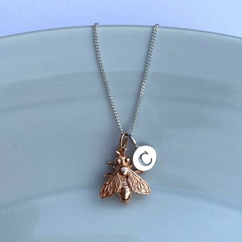 Personalised Honey Bee Necklace, 4 of 6