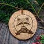 Personalised Natural Pine Wood Christmas Decoration, thumbnail 6 of 12