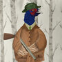 Pheasant Cushion, Shooting Party No3, thumbnail 4 of 5