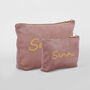 Personalised Velvet Makeup Bag, thumbnail 5 of 6