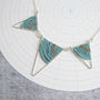 Geometric Triangle Statement Necklace, thumbnail 5 of 6